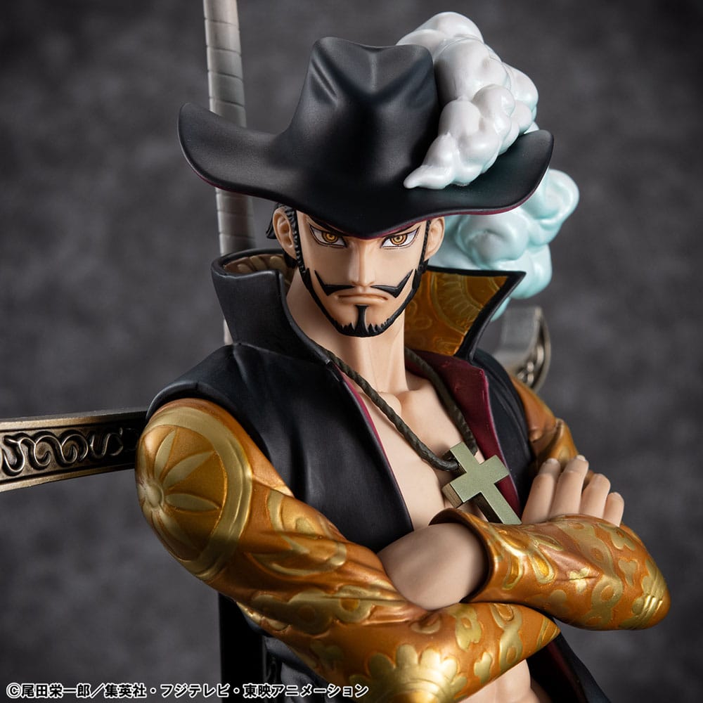 One Piece P.O.P SA-MAXIMUM PVC Statue Hawk Eye Dracule Mihawk Ver. R 29 cm 4535123716652