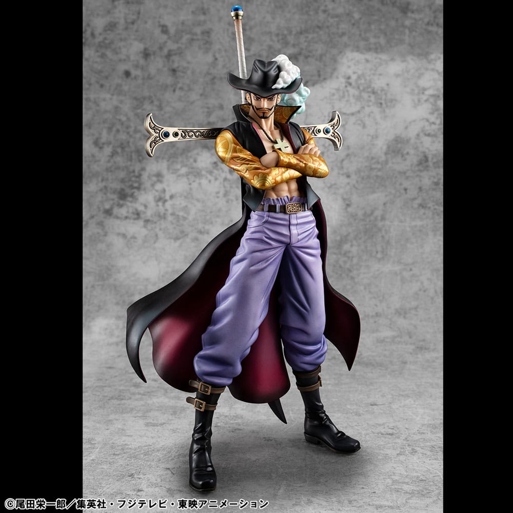 One Piece P.O.P SA-MAXIMUM PVC Statue Hawk Eye Dracule Mihawk Ver. R 29 cm 4535123716652