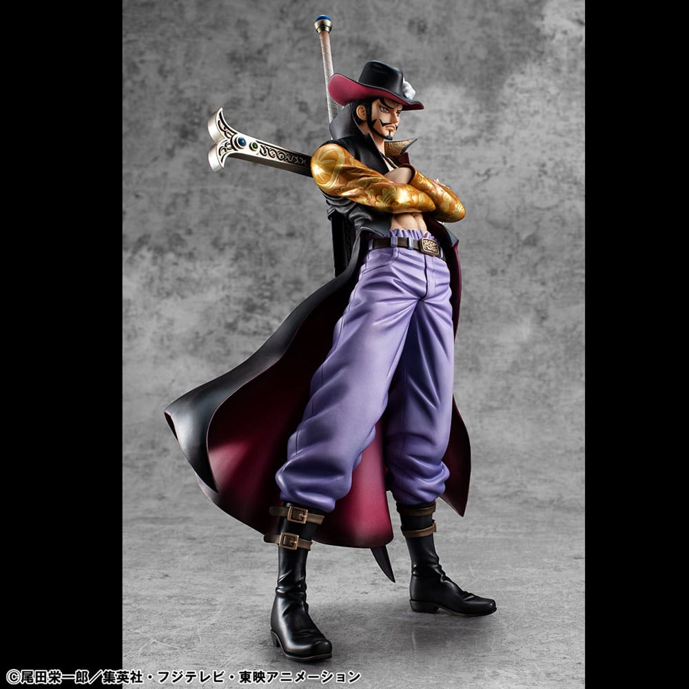 One Piece P.O.P SA-MAXIMUM PVC Statue Hawk Eye Dracule Mihawk Ver. R 29 cm 4535123716652