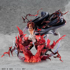 One Piece P.O.P SA-MAXIMUM PVC Statue Leader of Red Hair Pirates Red-Haired Shanks Kamusari 25 cm  4535123716669