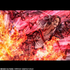 One Piece P.O.P SA-MAXIMUM PVC Statue Leader of Red Hair Pirates Red-Haired Shanks Kamusari 25 cm  4535123716669
