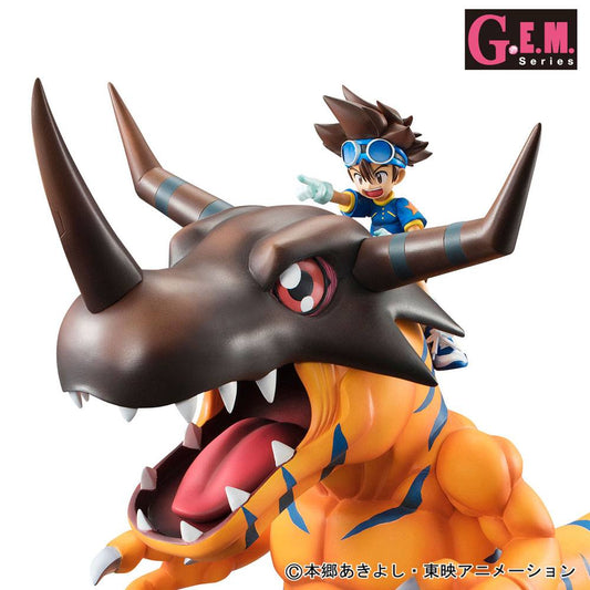 Digimon Adventure G.E.M. Series PVC Statue Greymon & Taichi 25 cm 4535123832208