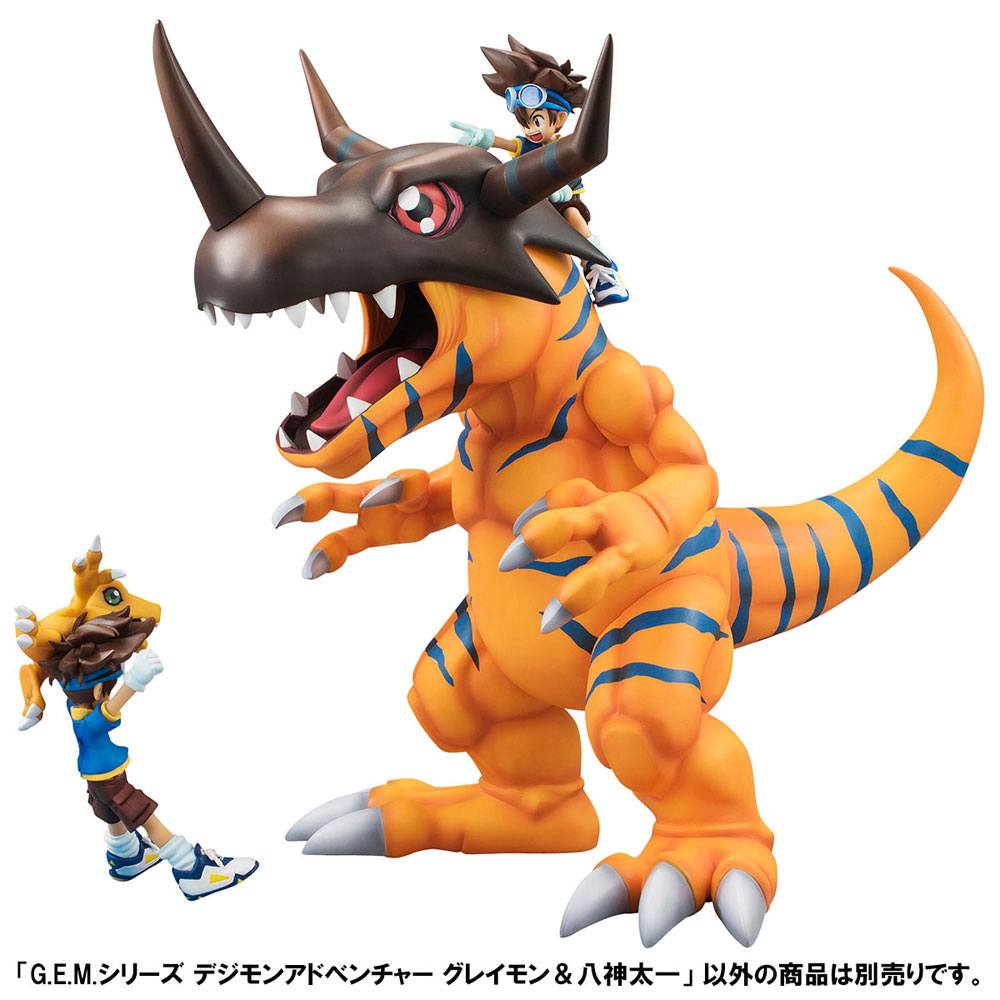 Digimon Adventure G.E.M. Series PVC Statue Greymon & Taichi 25 cm 4535123832208