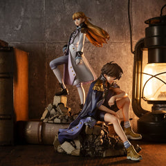 Mobile Suit Gundam Wing Alpha x Omega PVC Statue 1/8 Heero Yuy & Relena Peacecraft Set 30th Anniversary Repaint Ver. 14 cm 4535123841934