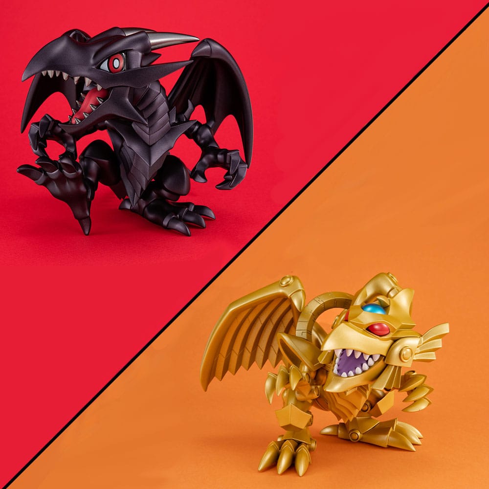Yu-Gi-Oh! Duel Monsters Megatoon PVC Statue Red Eyes Black Dragon & The Winged Dragon of Ra 13 cm (with gift)  4535123842511