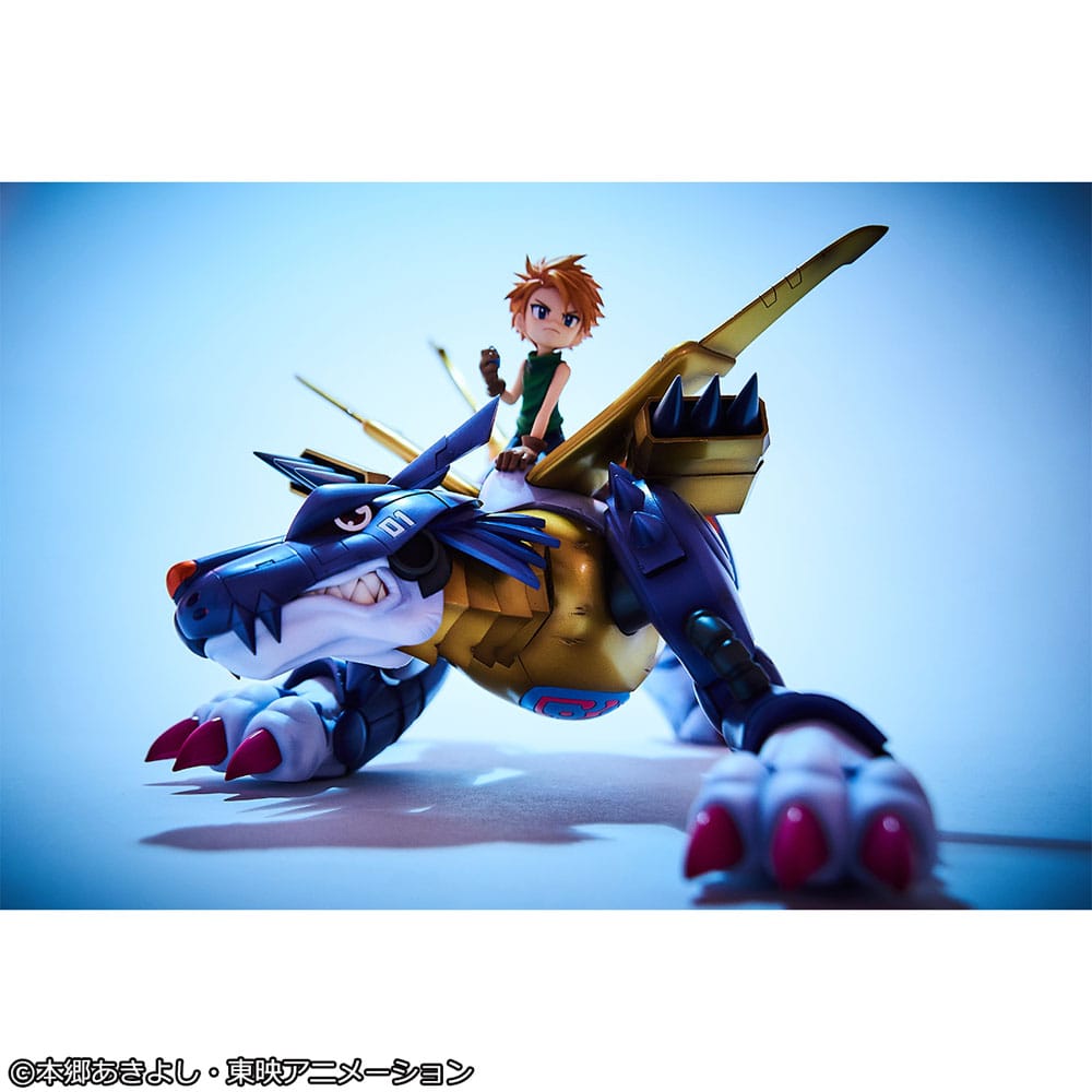 Digimon Adventure Precious G.E.M. Series PVC Statue Metal Garurumon & Ishida Yamato 30 cm 4535123843822
