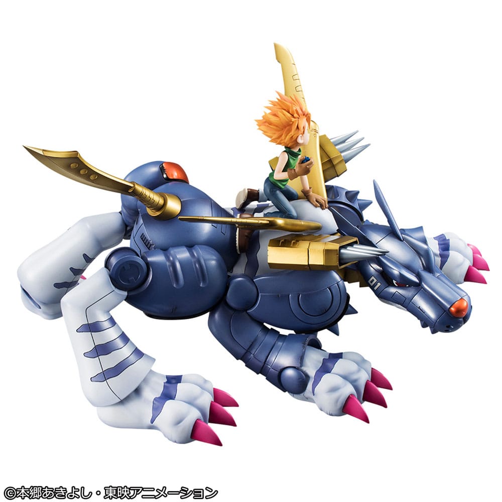 Digimon Adventure Precious G.E.M. Series PVC Statue Metal Garurumon & Ishida Yamato 30 cm 4535123843822