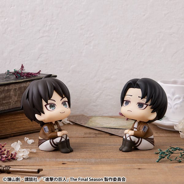Attack on Titan Look Up PVC Statue Eren Jaeger & Levi Set (with gift) 11 cm 4535123845079
