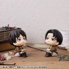 Attack on Titan Look Up PVC Statue Eren Jaeger & Levi Set (with gift) 11 cm 4535123845079