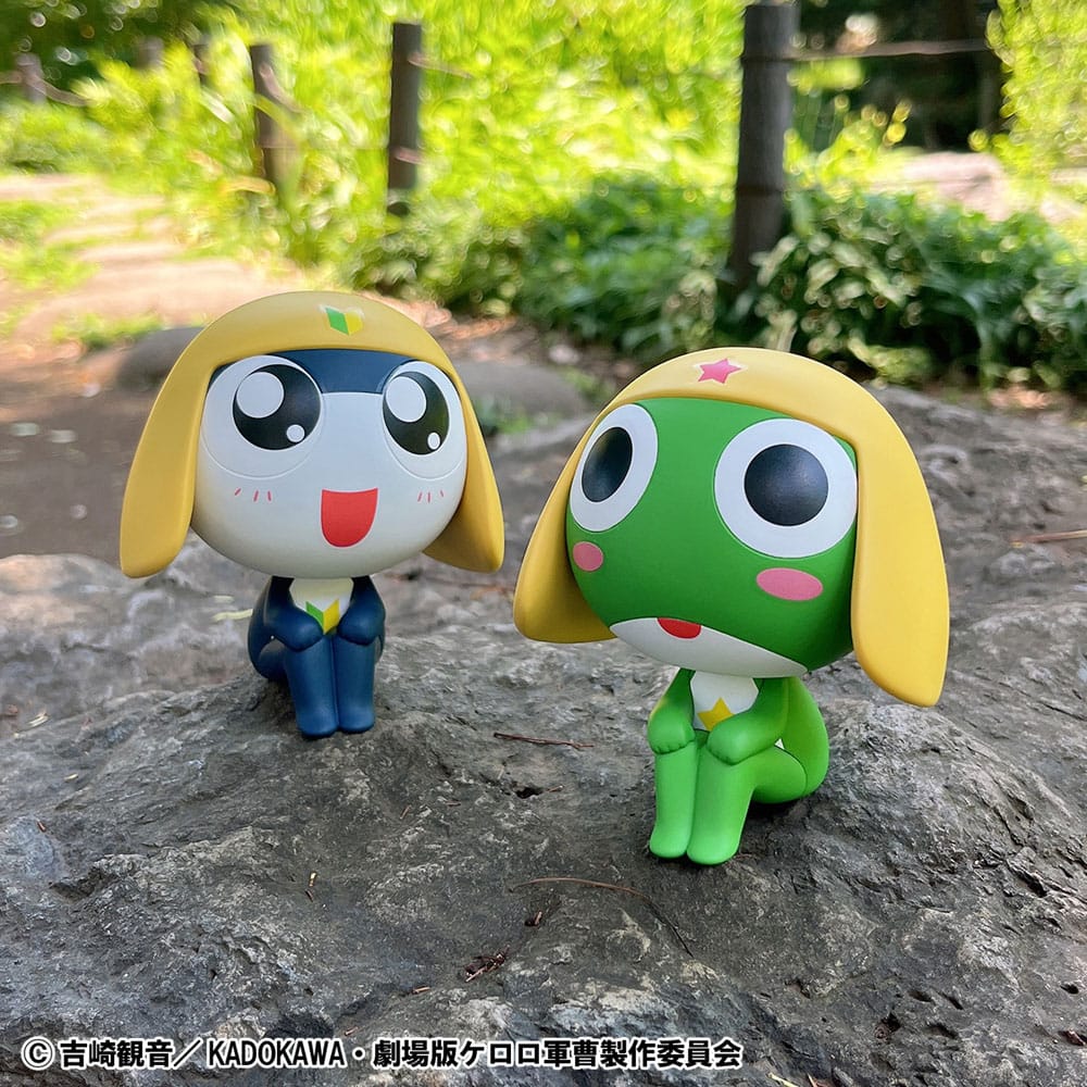Sergeant Frog Look Up PVC Statue Keroro & Tamama Set (with gift) 11 cm      4535123845604