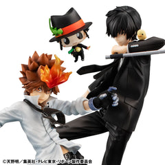 Katekyo Hitman Reborn! G.E.M. Series PVC Statue Tsunayoshi Sawada & Kyoya Hibari & Reborn Set 21 cm  4535123845635