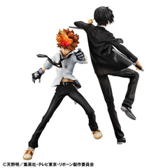 Katekyo Hitman Reborn! G.E.M. Series PVC Statue Tsunayoshi Sawada & Kyoya Hibari & Reborn Set 21 cm  4535123845635