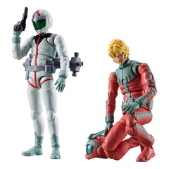 Mobile Suit Gundam G.M.G. Collection EX 09 Action Figures 2-Pack Earth Federation Amuro Ray & Char Aznable Normal Suit Ver. (with gift) 10 cm    4535123846519