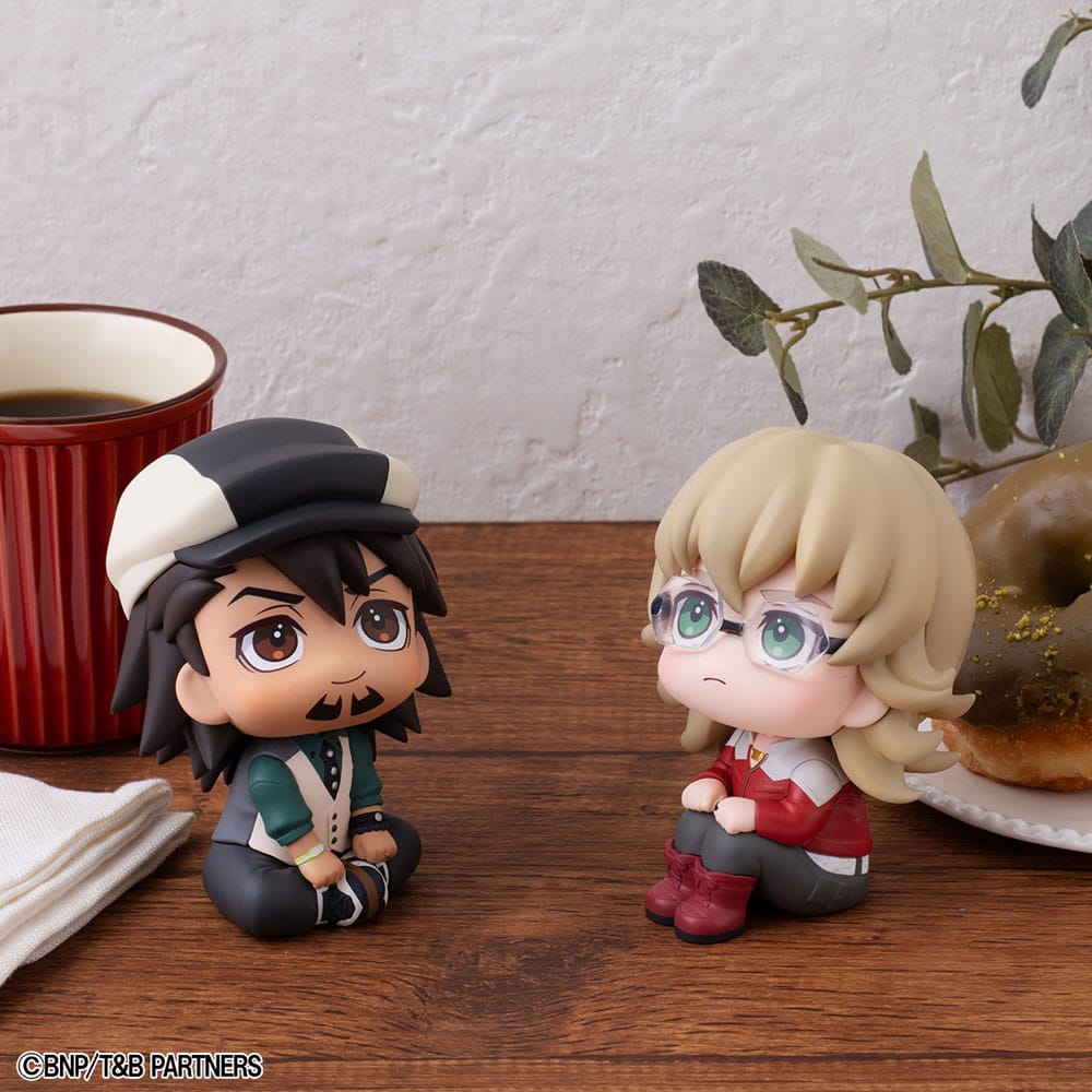 Tiger & Bunny Look Up PVC Statues Kaburagi T Kotetsu & Barnaby Brooks Jr. Set (with gift) 11 cm      4535123847349