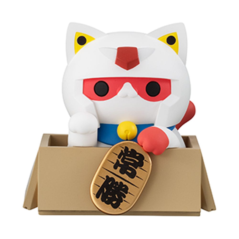 Mobile Suit Gundam Mega Cat Project Trading Figure 6-Pack Cats Luckycat 6 cm Blind Box (with gift) 4535123847523