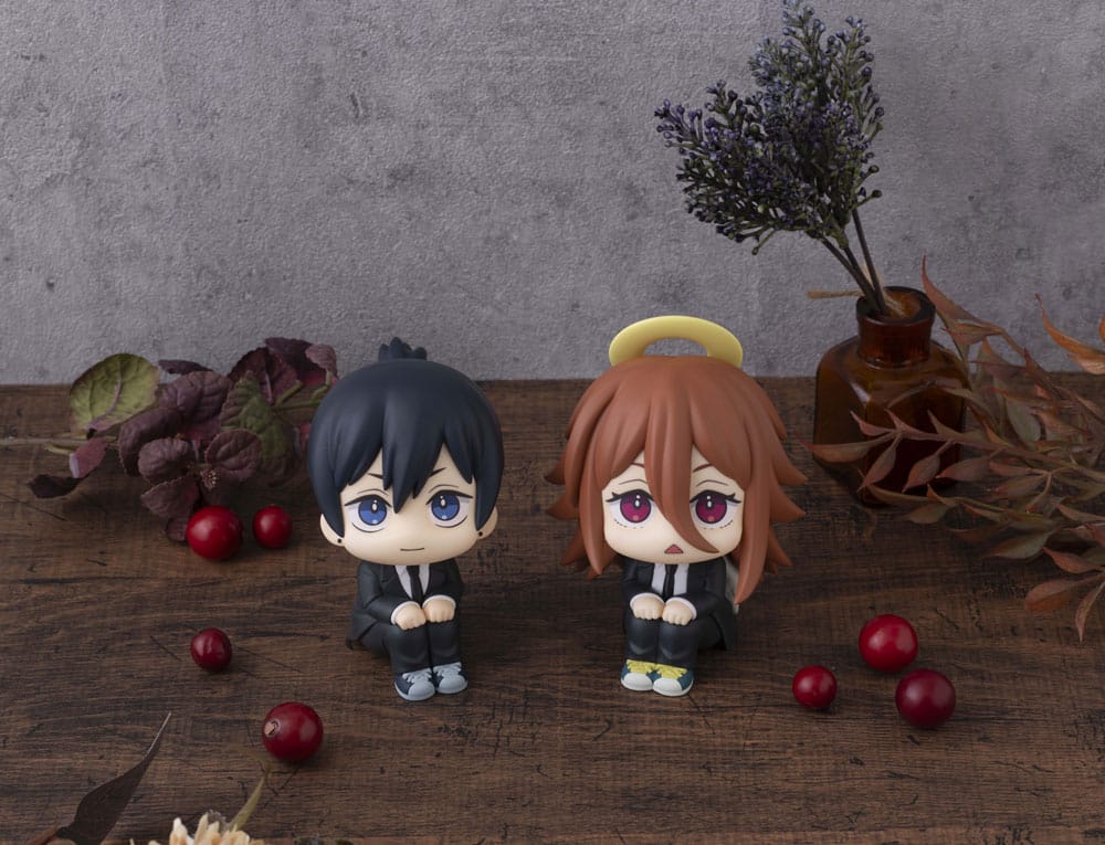 Chainsaw Man The Movie: Reze Arc Look Up PVC Statue Aki Hayakawa Smile Ver. & Angel Devil Set (with gift) 11 cm  4535123848285