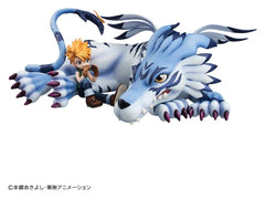 Digimon Adventure G.E.M. Series PVC Figure Garurumon & Ishida Yamato 25 cm (Repeat) 4535123848445