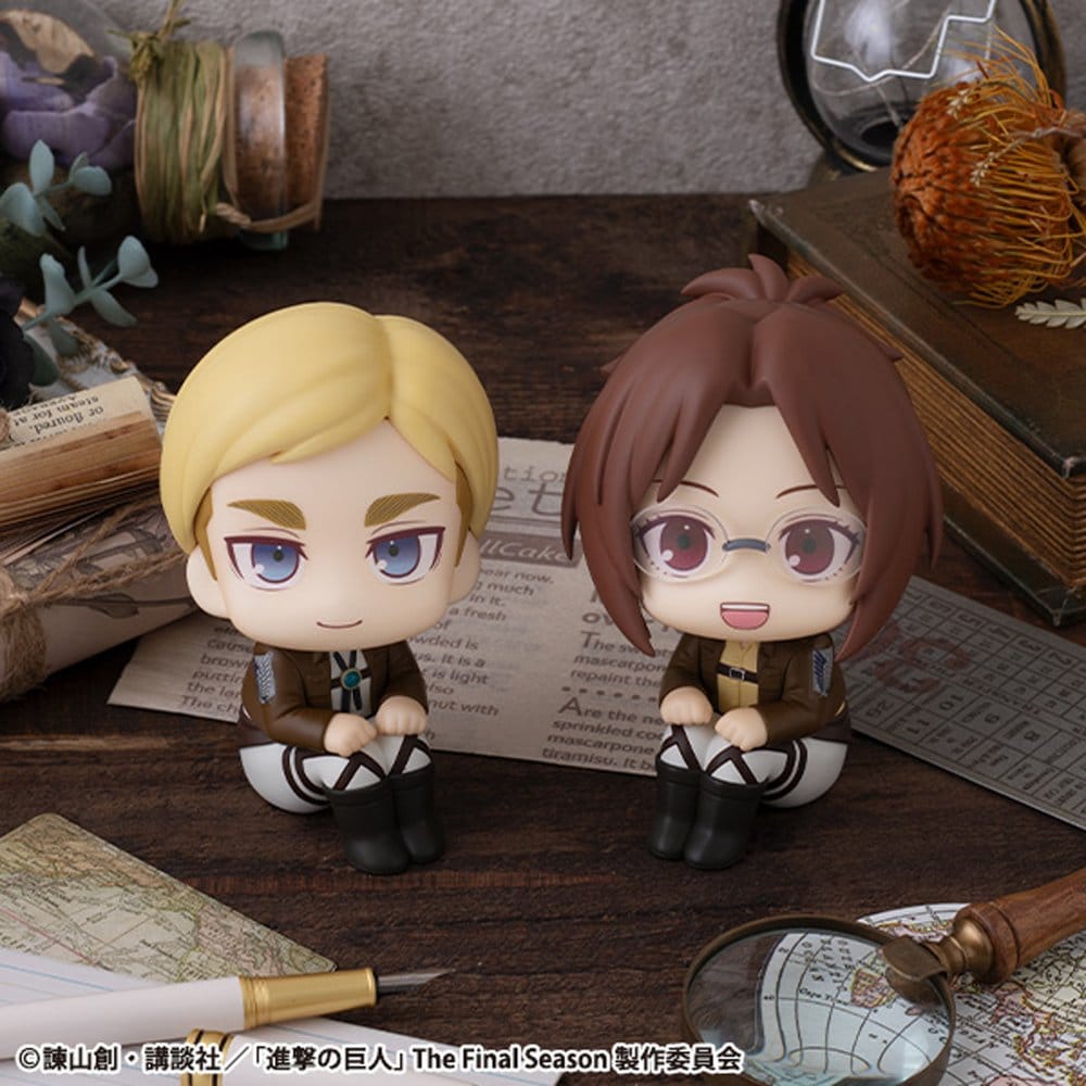 Attack on Titan Look Up PVC Statues Hange Zoe & Erwin Smith (with gift) 11 cm            4535123848971