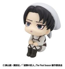 Attack on Titan Look Up PVC Statues Levi Cleaning up Ver. & Mikasa Ackerman (with gift) 11 cm            4535123849435