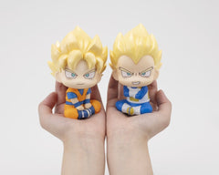 Dragon Ball DAIMA Look Up PVC Figures 2-Pack Super Saiyan Son Goku (mini) & Super Saiyan Vegeta (mini) 11 cm (with gift) 4535123851445