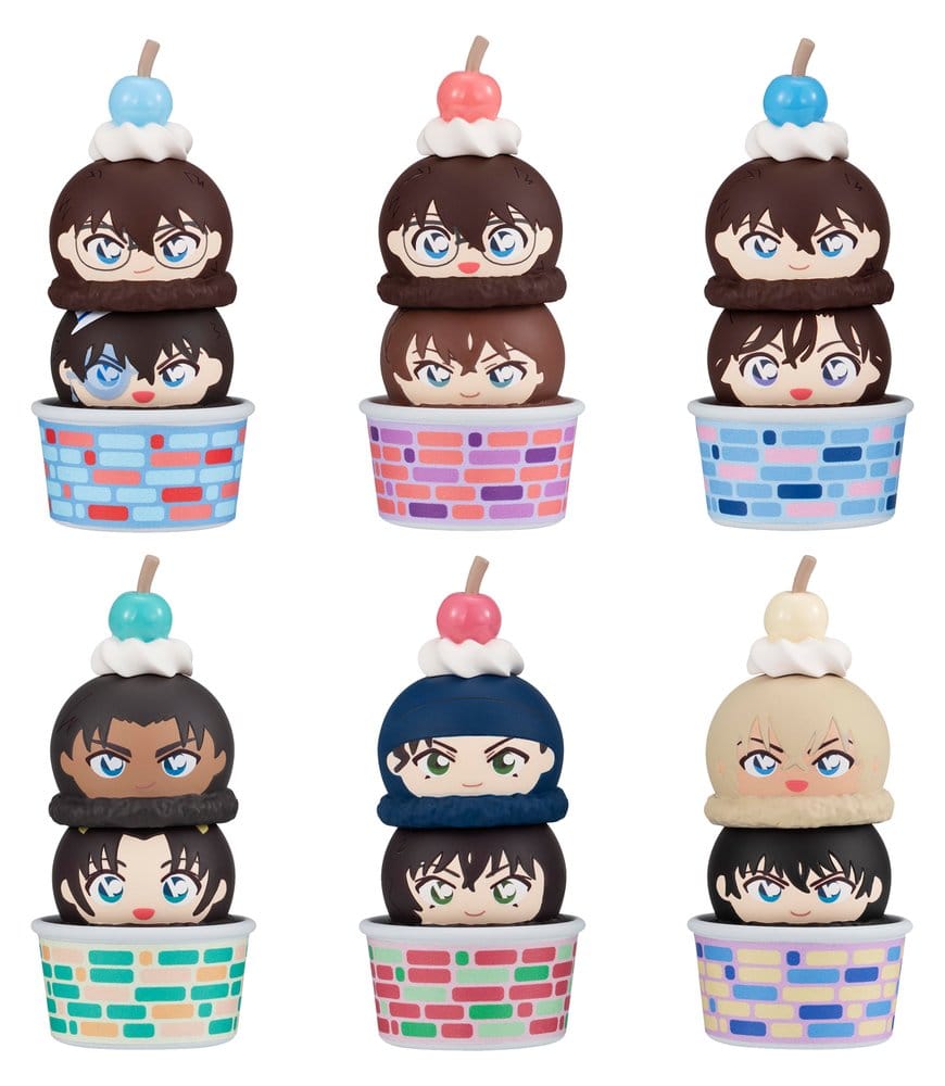 Detective Conan Tsumichen Stack up &amp Change Mini Figures 6-Pack 8 cm (with gift) 4535123851841