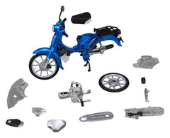 Honda Kaitanics Plastic Model Kit Super Cub 110 Glint Wave Blue Metalic 4535123852305