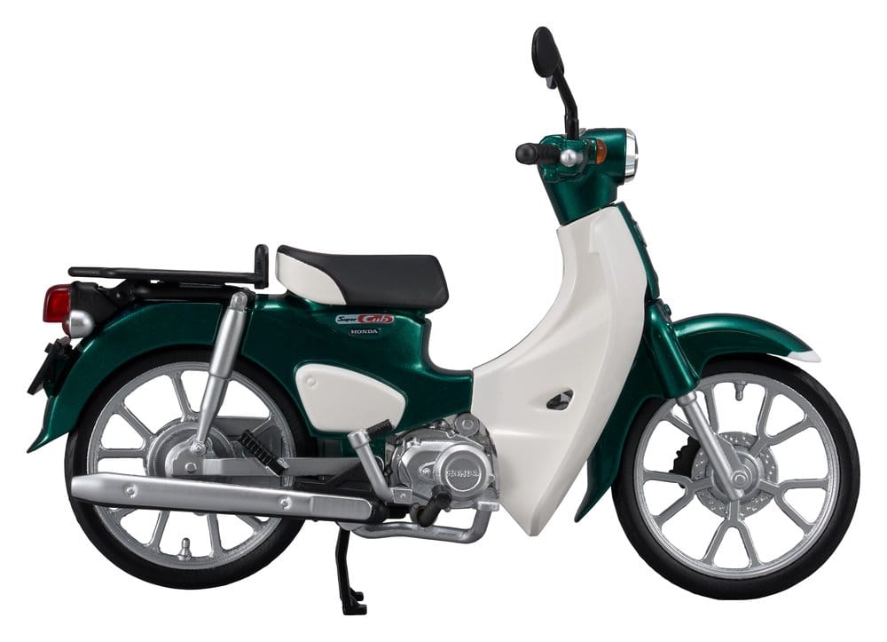 Honda Kaitanics Plastic Model Kit Super Cub 110 Tasmania Green Metallic 4535123852336