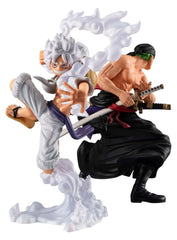 One Piece Wallstar PVC Figures 2-Pack Monkey D. Luffy Gear Fifth & Roronoa Zoro (with gift) 10 cm 4535123853753