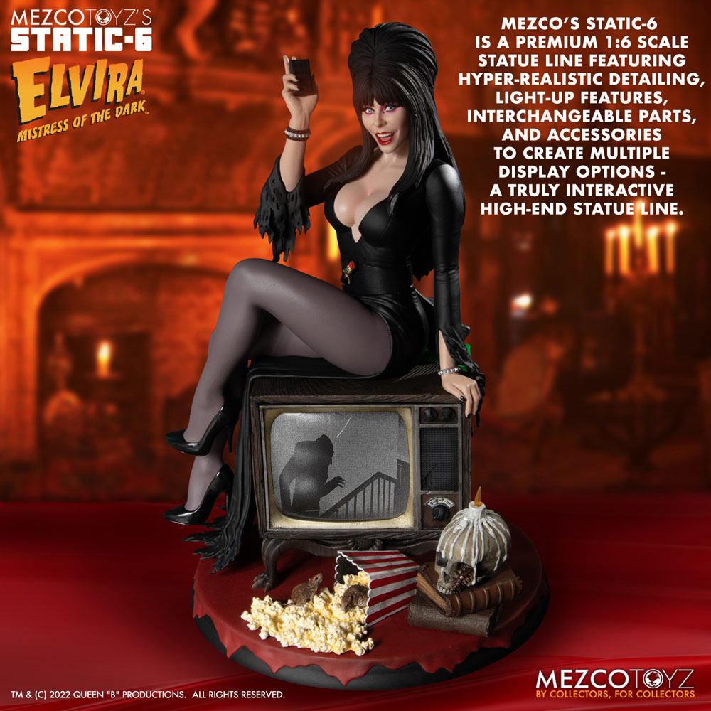 Elvira Mistress of the Dark Static-6 PVC Statue 1/6 Elvira 42 cm 0696198140163