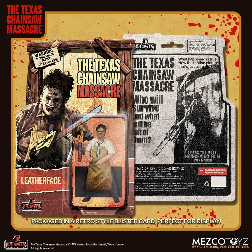 The Texas Chain Saw Massacre (1974) 5 Points Action Figure Leatherface 10 cm 0696198170146