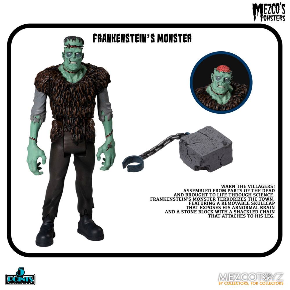 Mezco's Monsters 5 Points Action Figures Towe 0696198180237