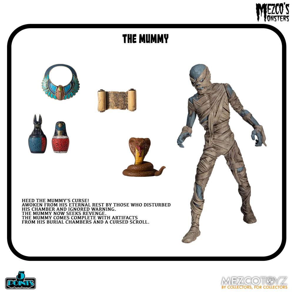 Mezco's Monsters 5 Points Action Figures Tower of Fear Deluxe Set 9 cm 0696198180237