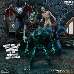 Mezco's Monsters 5 Points Action Figures Tower of Fear Deluxe Set 9 cm 0696198180237