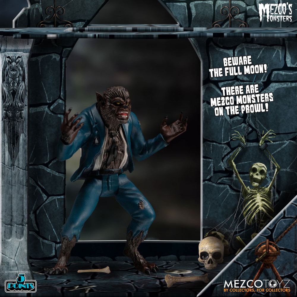 Mezco's Monsters 5 Points Action Figures Tower of Fear Deluxe Set 9 cm 0696198180237