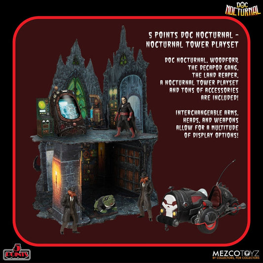 Doc Nocturnal 5 Points Action Figures Nocturnal Tower Playset 9 cm 0696198181333