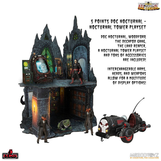 Doc Nocturnal 5 Points Action Figures Nocturnal Tower Playset 9 cm 0696198181333