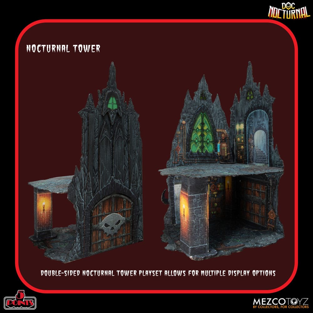 Doc Nocturnal 5 Points Action Figures Nocturnal Tower Playset 9 cm 0696198181333