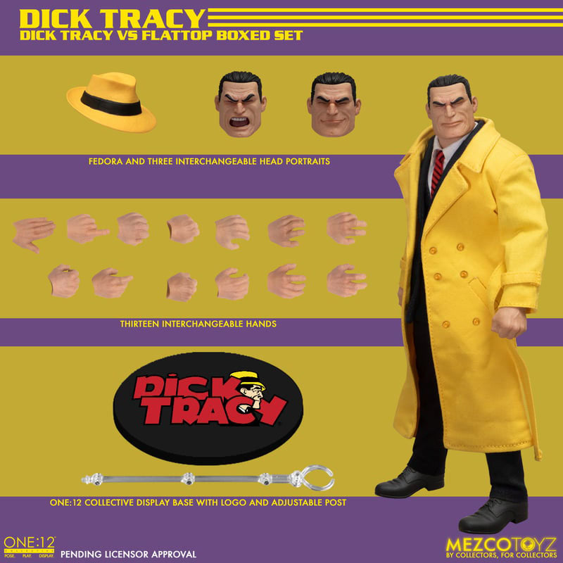 Dick Tracy Action Figures 1/12 Dick Tracy vs  0696198700527