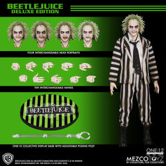Beetlejuice Action Figure 1/12 Beetlejuice Deluxe Edition 18 cm 0696198725025