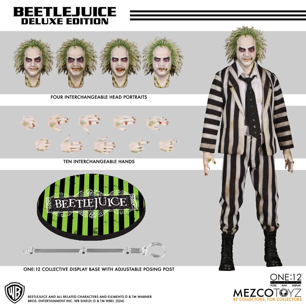 Beetlejuice Action Figure 1/12 Beetlejuice Deluxe Edition 18 cm 0696198725025
