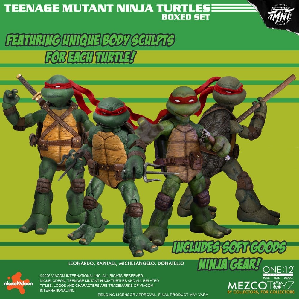 Teenage Mutant Ninja Turtles One:12 Collective Action Figures 1/12 Boxed Set 17 cm 0696198755060