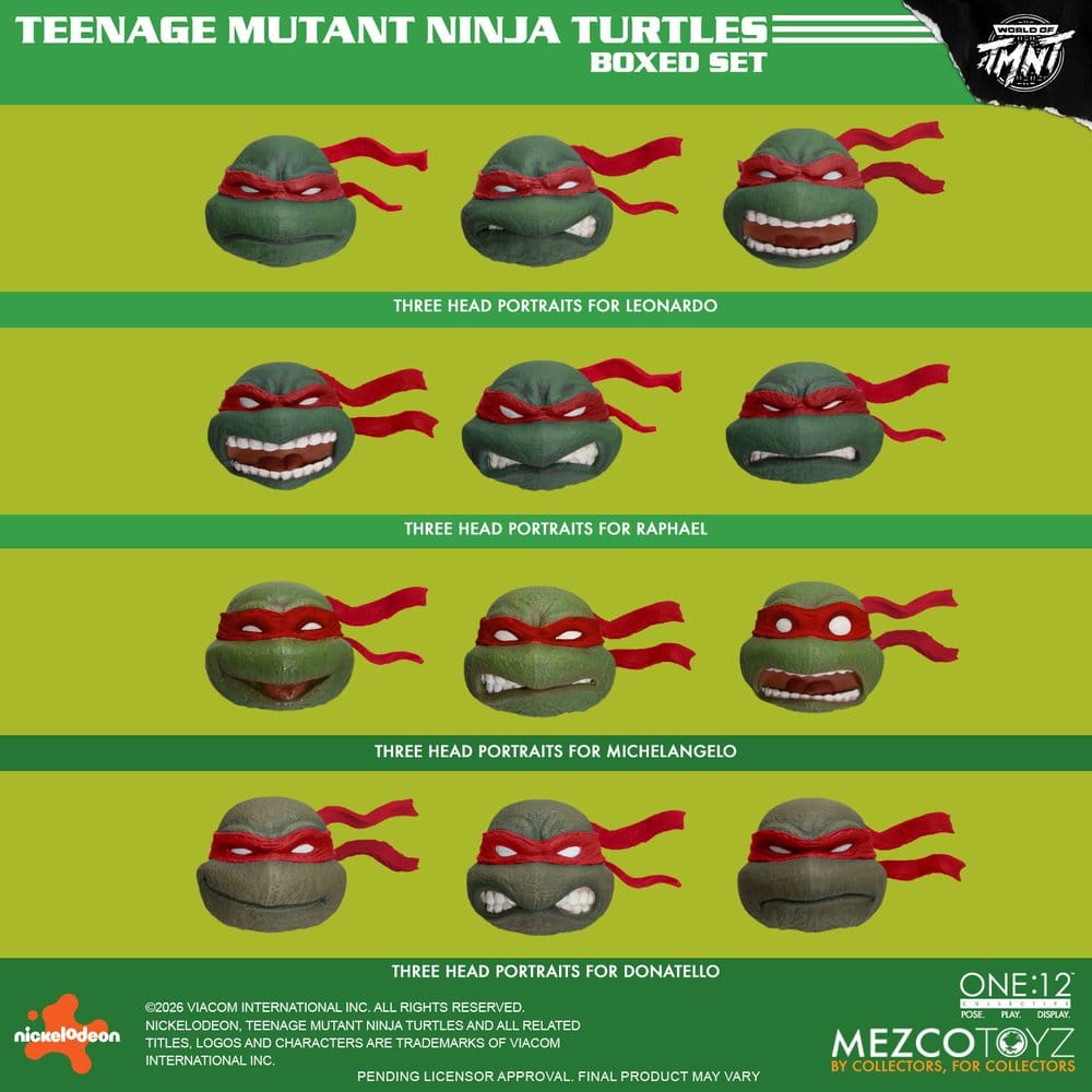 Teenage Mutant Ninja Turtles One:12 Collective Action Figures 1/12 Boxed Set 17 cm 0696198755060