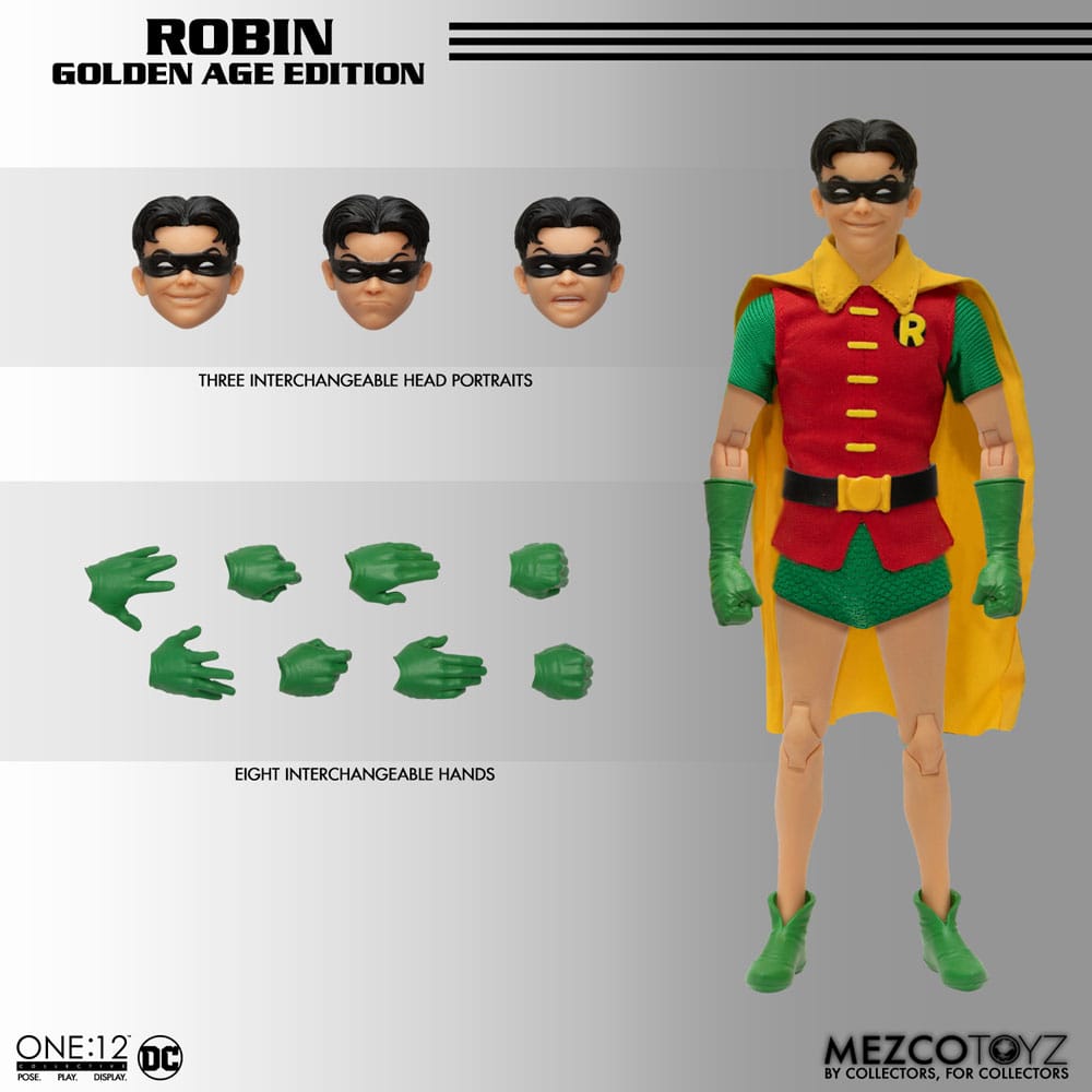 DC Comics Action Figure 1/12 Robin (Golden Age Edition) 16 cm 0696198761573