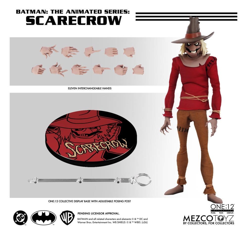Batman: Die Zeichentrickserie One:12 Collective Actionfigur Scarecrow 17 cmBatman: The Animated Series One:12 Collective Action Figure Scarecrow 17 cmBatman, la série animée One:12 Collective figurine Scarecrow 17 cmBatman: la serie animada One:12 Collect 0696198762044