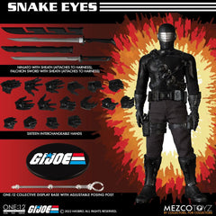 G.I. Joe Light-Up Action Figure 1/12 Snake Eyes Deluxe Edition 17 cm 0696198763911