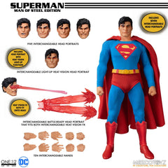 DC Comics Action Figure 1/12 Superman - Man of Steel Edition 16 cm 0696198765533