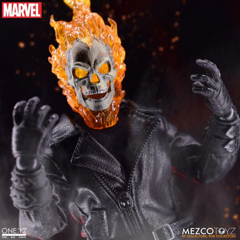 Ghost Rider Action Figure & Vehicle with Sound & Light Up 1/12 Ghost Rider & Hell Cycle 0696198766905