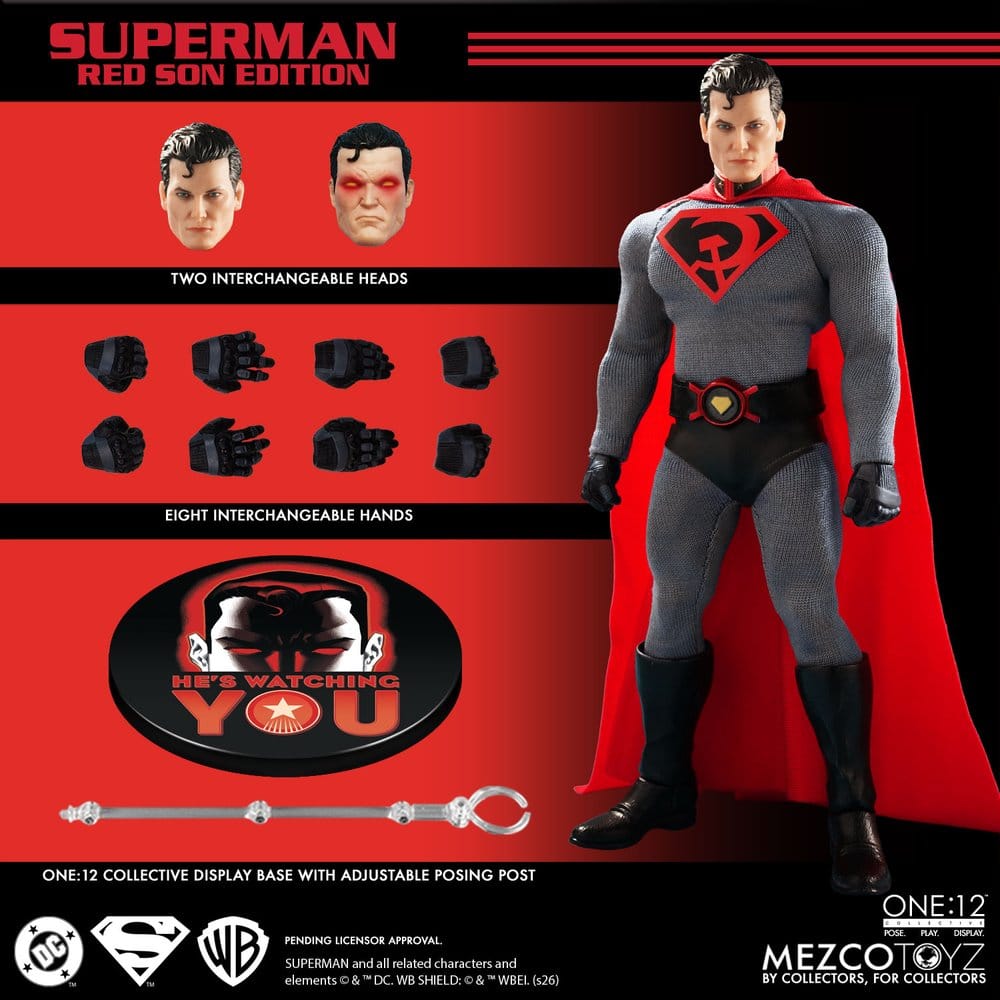 DC Comics One:12 Collective Actionfigur 1/12 Superman: Red Son 17 cmDC Comics One:12 Collective Action Figure 1/12 Superman: Red Son 17 cmDC Comics One:12 Collective figurine 1/12 Superman: Red Son 17 cmDC Comics One:12 Collective Figura 1/12 Superman: Re 0696198770063