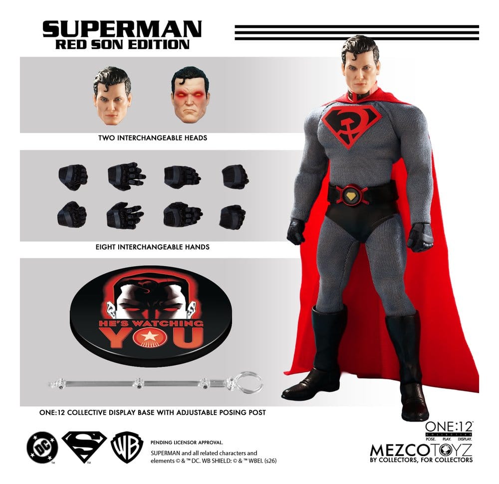 DC Comics One:12 Collective Actionfigur 1/12 Superman: Red Son 17 cmDC Comics One:12 Collective Action Figure 1/12 Superman: Red Son 17 cmDC Comics One:12 Collective figurine 1/12 Superman: Red Son 17 cmDC Comics One:12 Collective Figura 1/12 Superman: Re 0696198770063