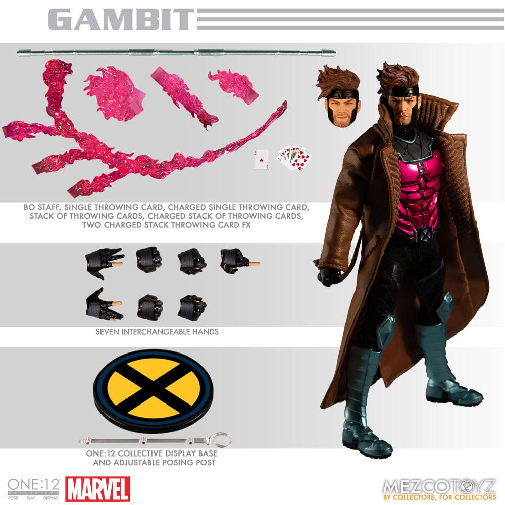 Marvel Action Figure 1/12 Gambit 17 cm 0696198772906